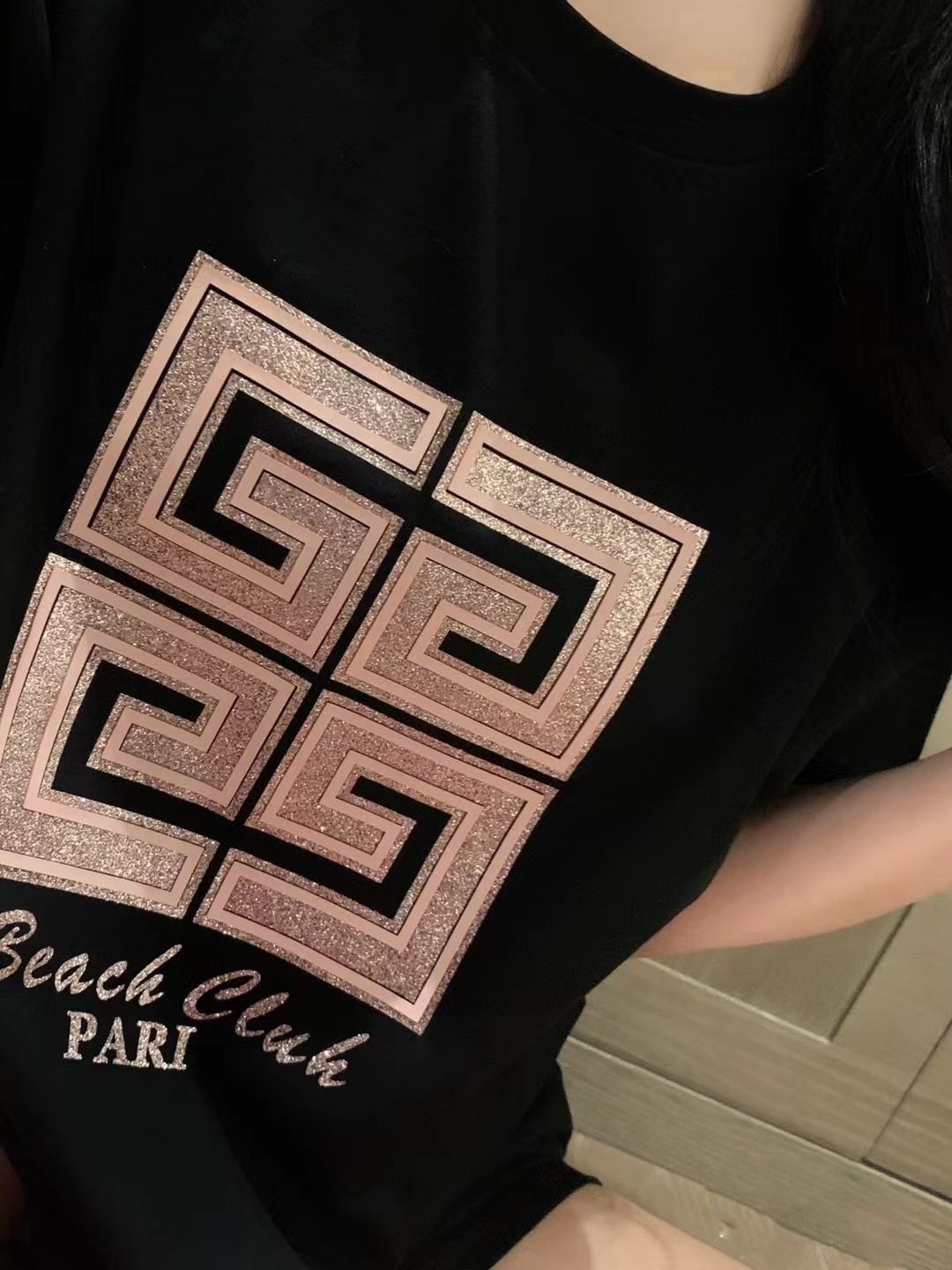 【Tops】キラキラTシャツ T01626