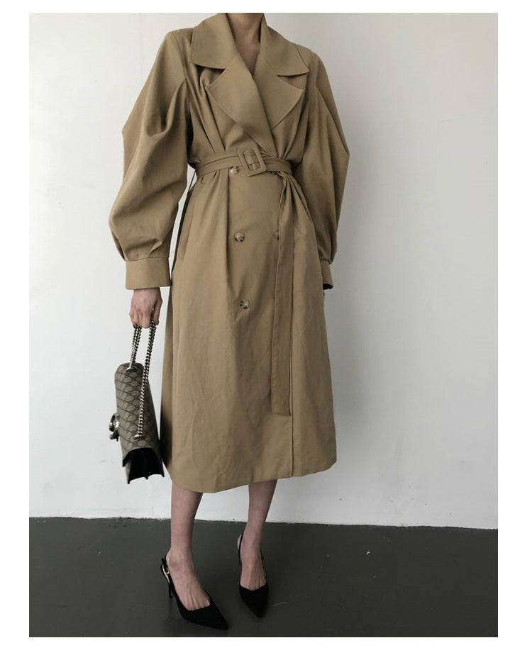 【Outer】フレンチロング丈トレンチコート W13545