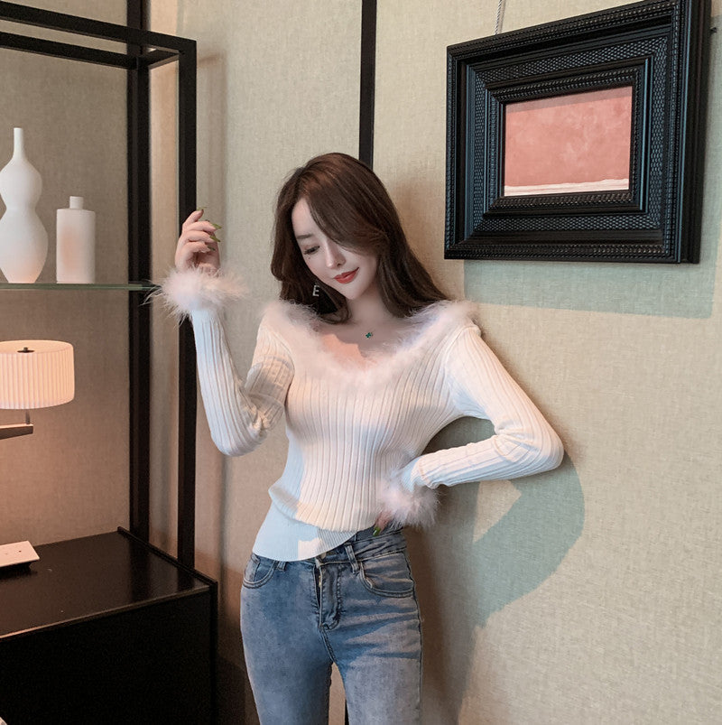 【Tops】セクシーニット W13518