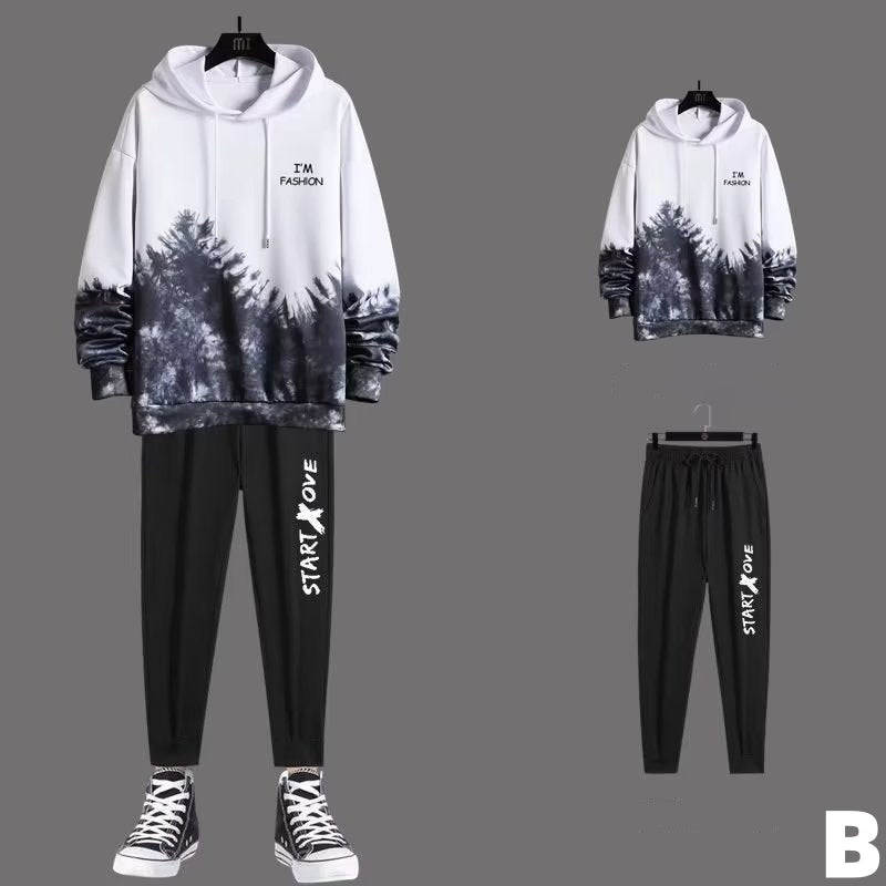 【Mens】メンズパーカー+パンツ2点セット T01039