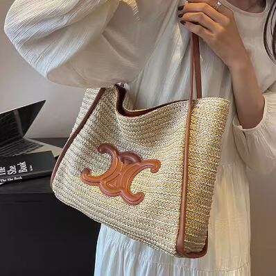 【雑貨】編み物大容量ハンドバック M22122