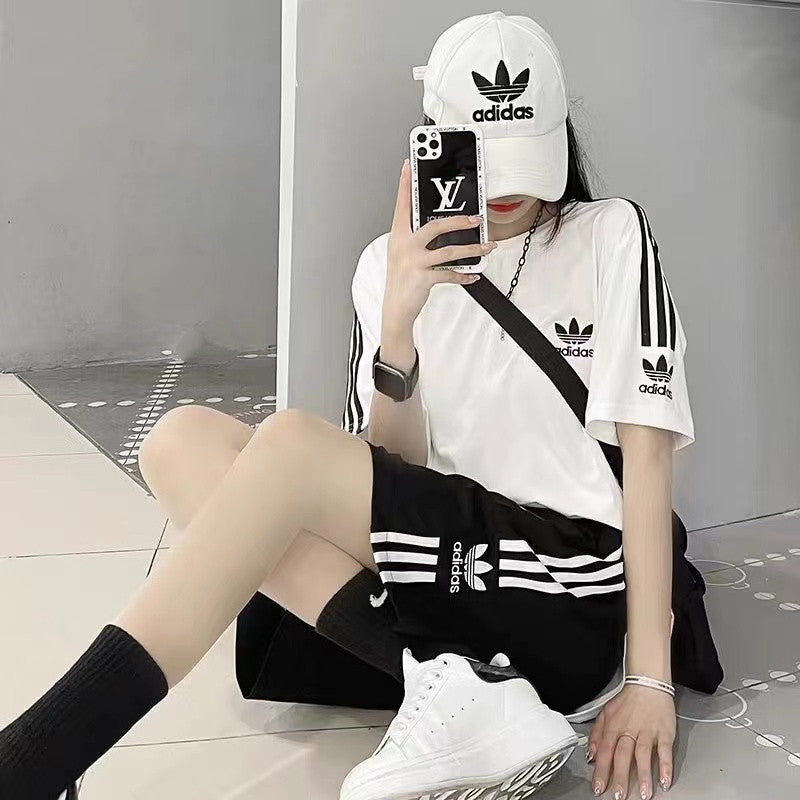 【Set】セットアップ Tシャツ + パンツ W12274