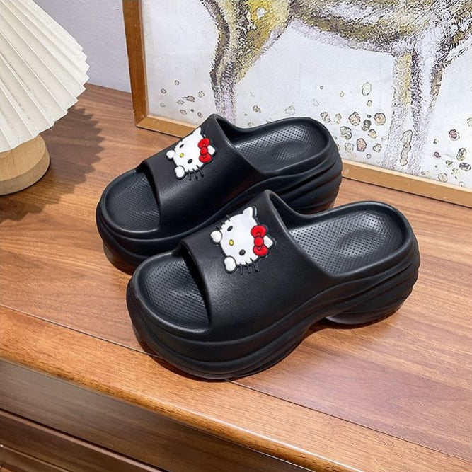 【Shoes】キャラクター美脚厚底スリッパ T01592