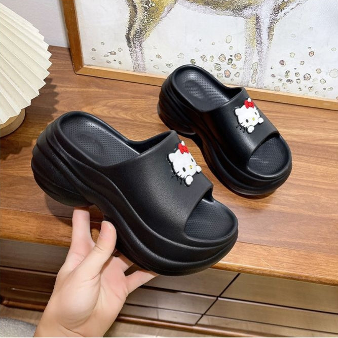 【Shoes】キャラクター美脚厚底スリッパ T01592