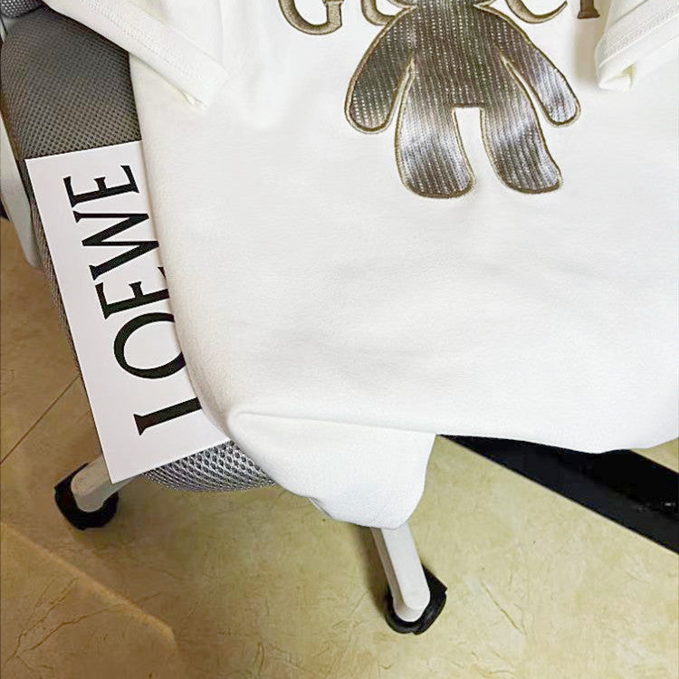 【Tops】クマ柄Tシャツ W12398