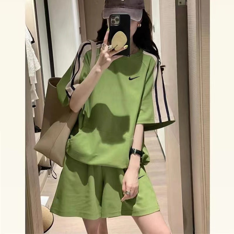 【Set】配色セット タンクトップ+ パンツ W12301