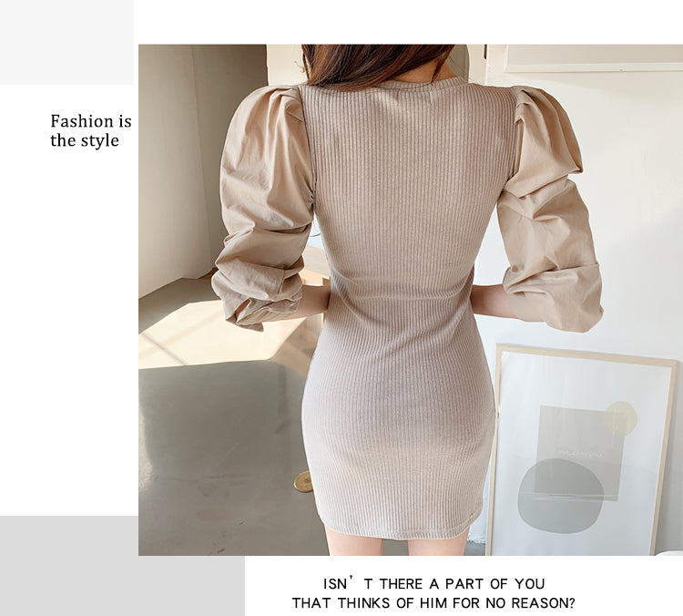 【Dress】切り替えデザインワンピース W13164