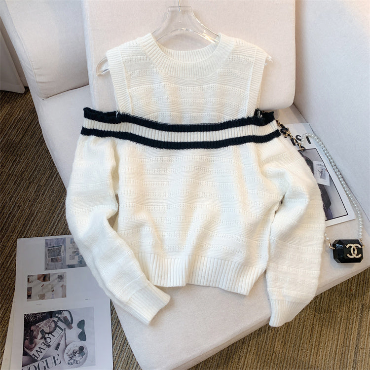 【Tops】肩見せニット W13968