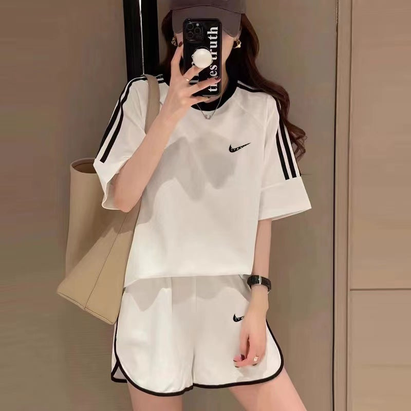 【Set】セットアップ Tシャツ + パンツ W12298