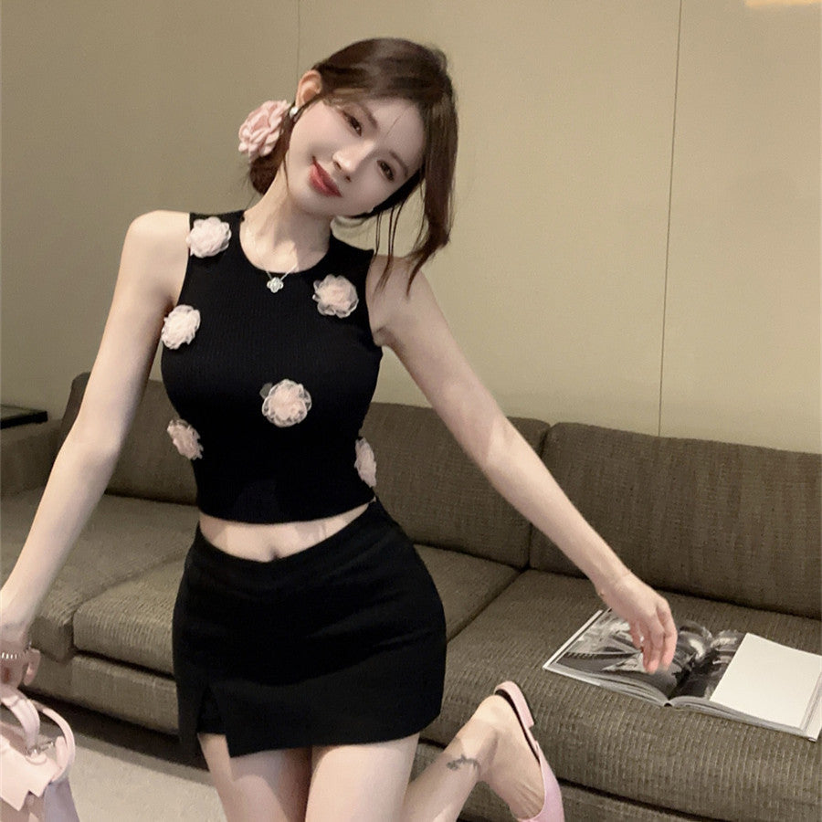 【Tops】フラワータンクトップ W11832