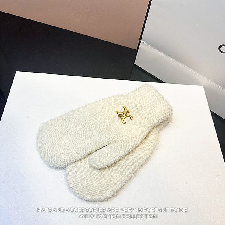 【雑貨】春秋ニット手袋 W14502