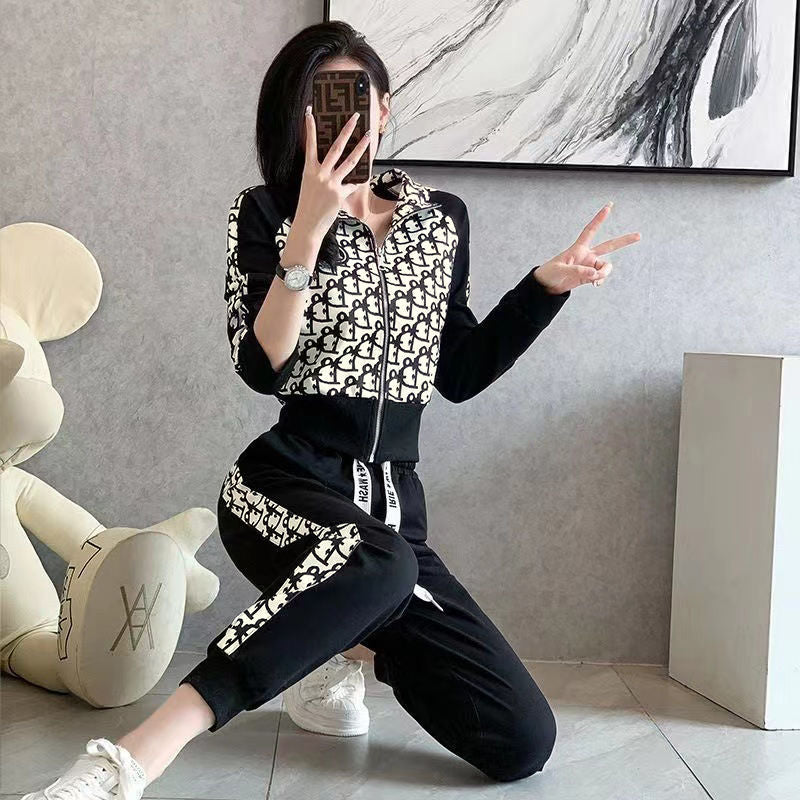 【Set】パーカー + パンツプリント2点セット T01467