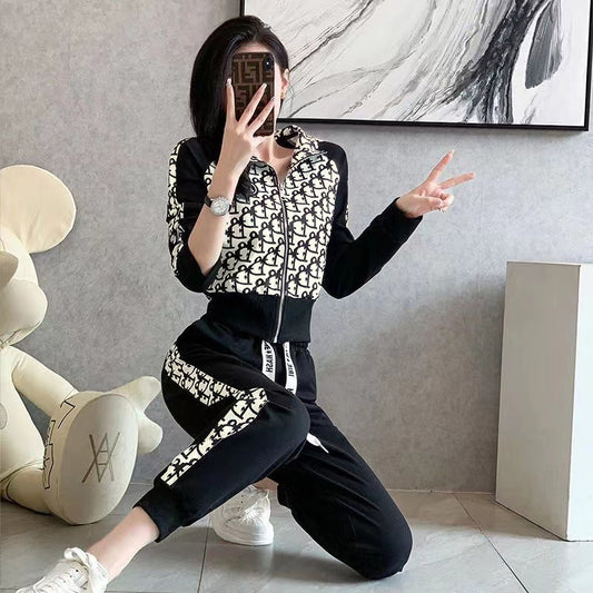 【Set】パーカー + パンツプリント2点セット T01467