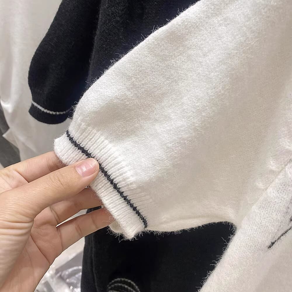 【tops】半袖ニットトップス M21887