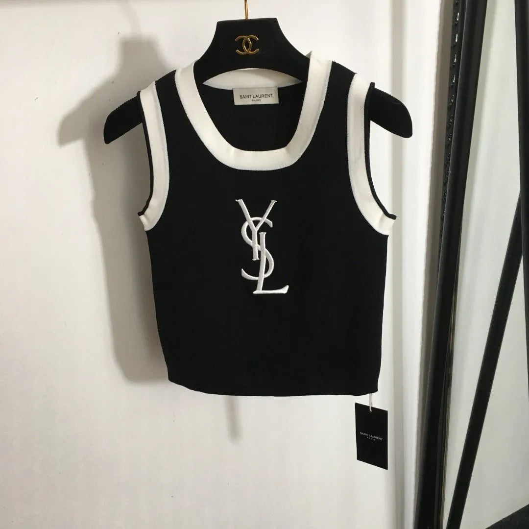 【Tops】配色タンクトップ W12151