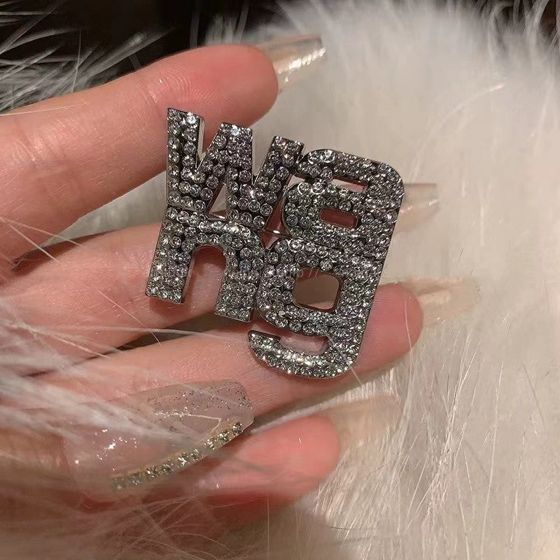 【雑貨】3タイプ選択可ダイヤモンドブローチ W13377