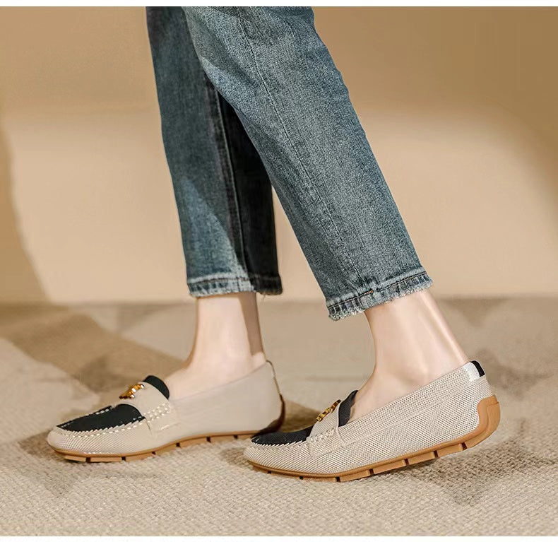 【Shoes】3色展開フラットシューズ W13354