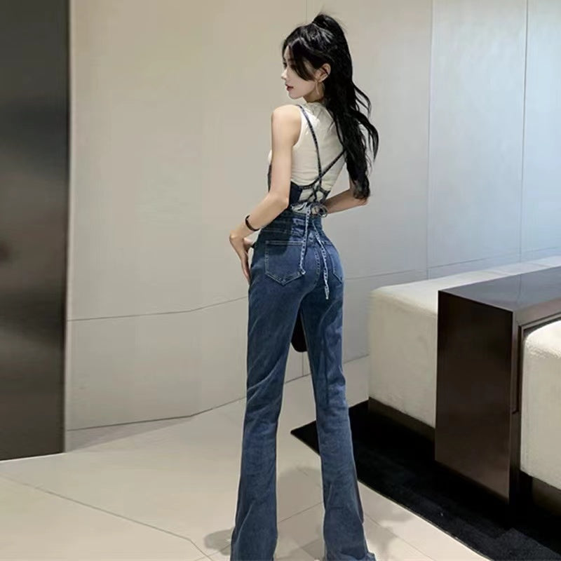 【Bottoms】新入荷~サロペットデニムパンツ W11443
