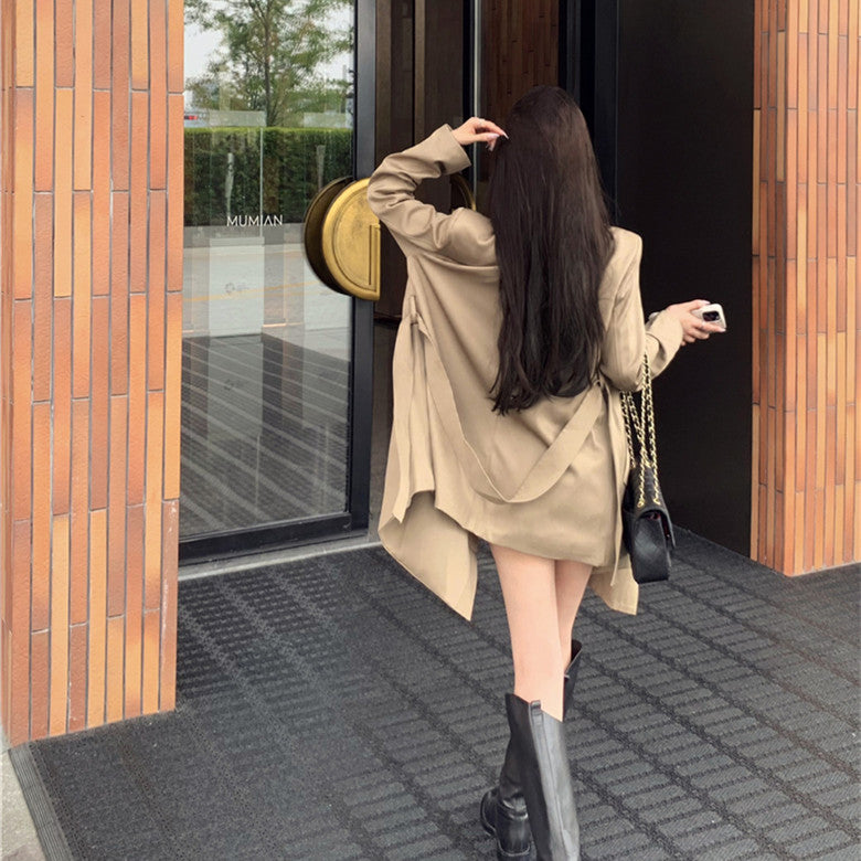 【Outer】イレギュラートレンチコート W13543