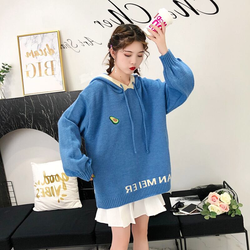 【tops】定番シンプルスウィートニットセーター韓国系3色