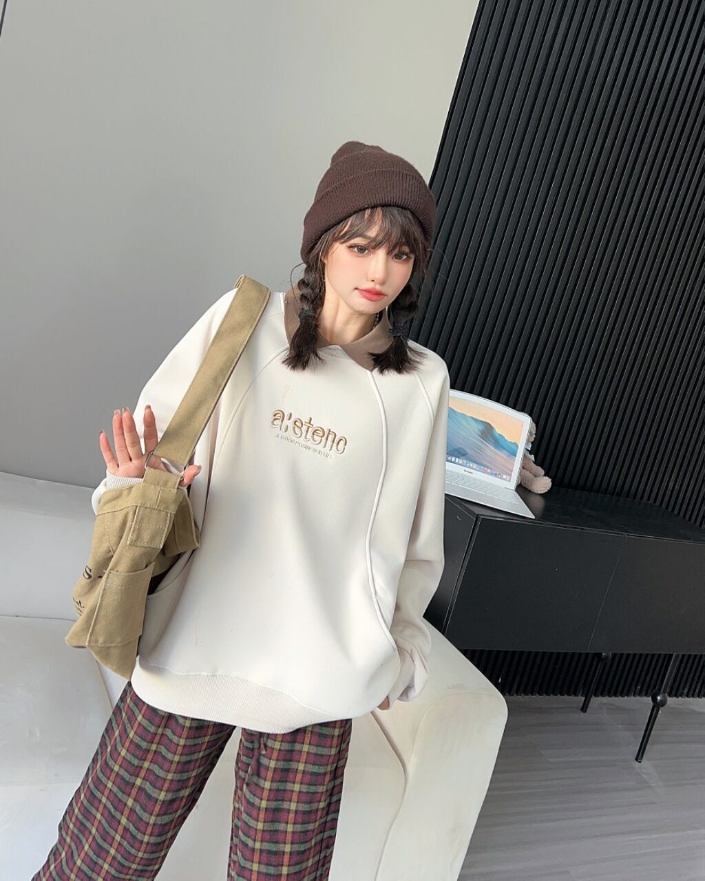 【tops】ポロネックスウェット W10528
