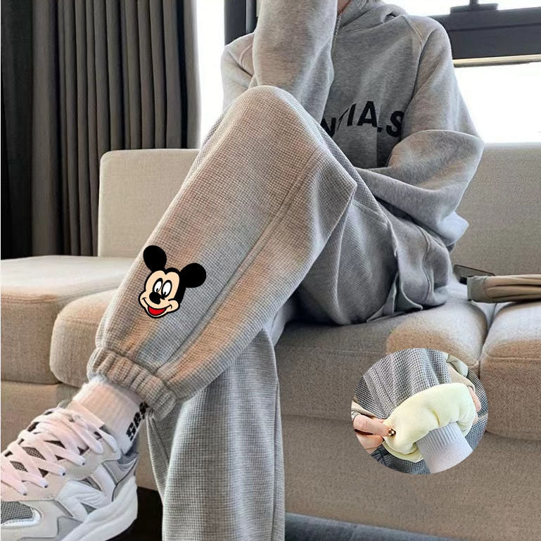 【Bottoms】3色展開裏起毛スポーツパンツ T-0071