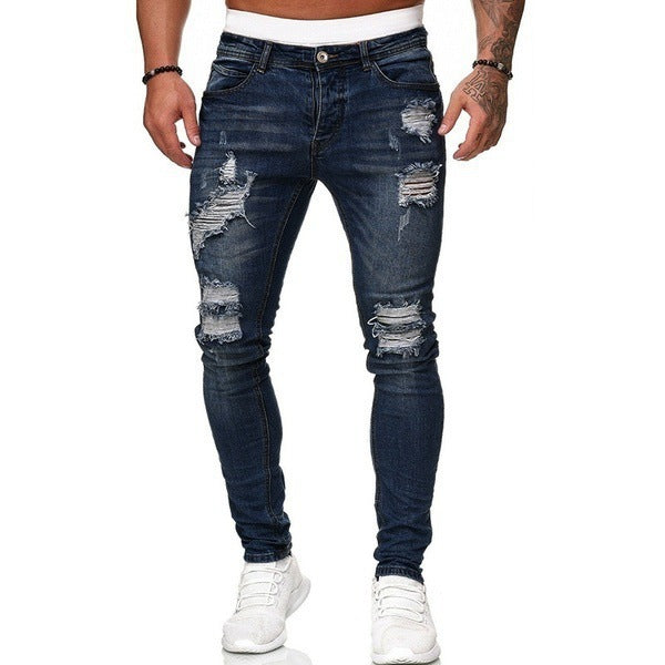 【Mens】破れたジーンズ T01047