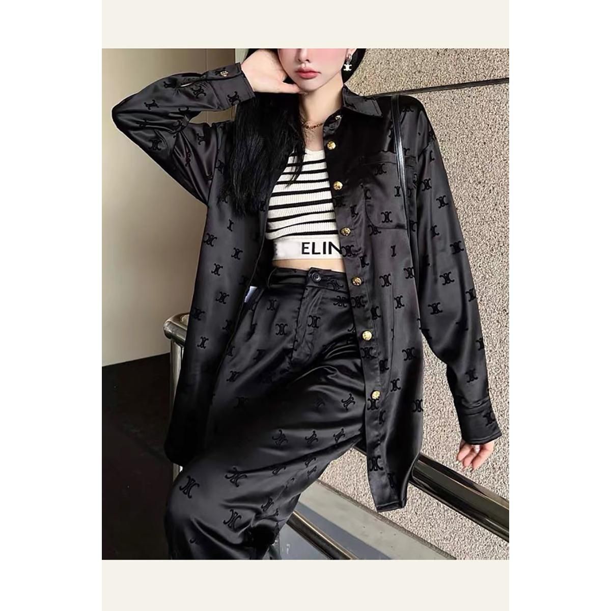 【Set】新入荷~セットアップ トップス+カジュアルパンツ   T0227