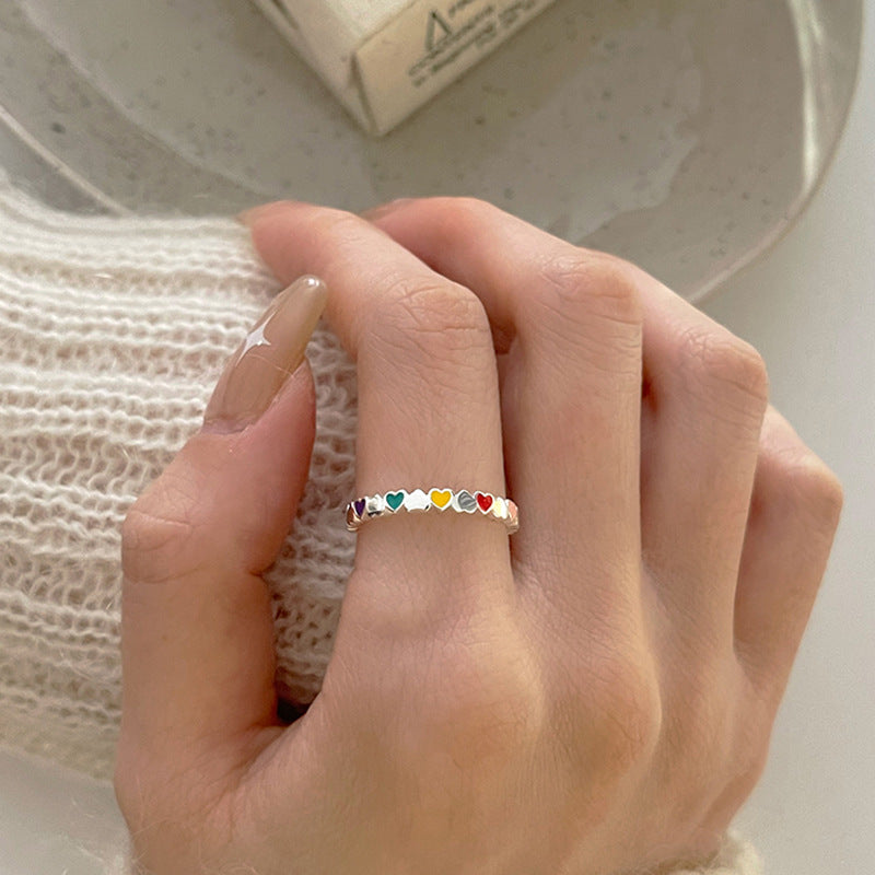 【雑貨】ハート柄 リング T0861