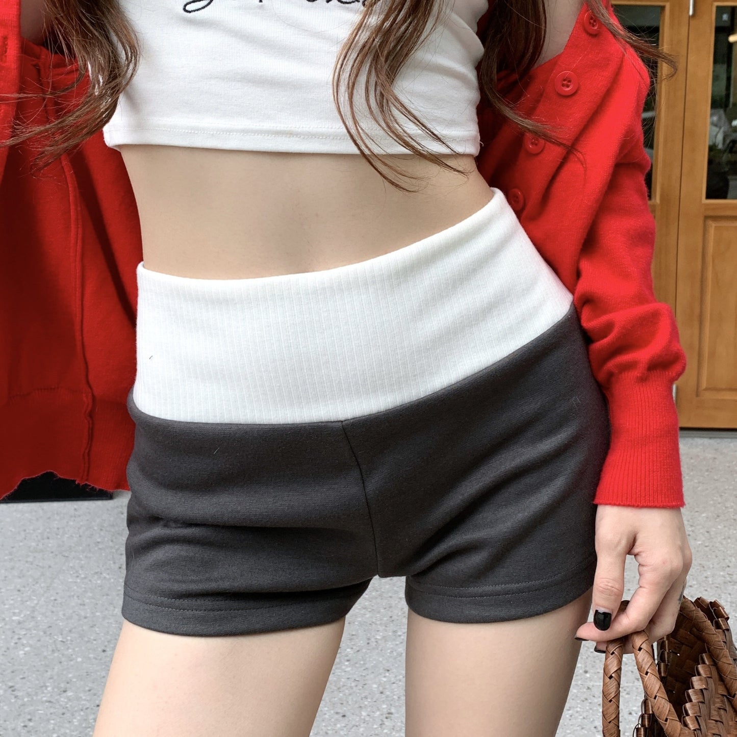 【Bottoms】切り替えデザインショートパンツ T0923