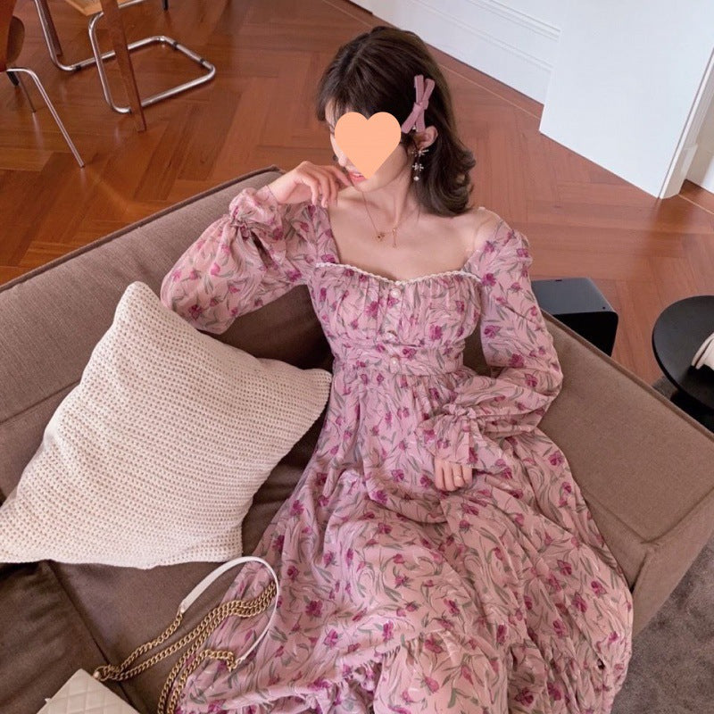 【Dress】花柄ワンピース T0593