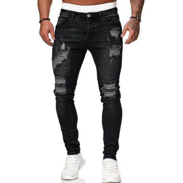 【Mens】破れたジーンズ T01047