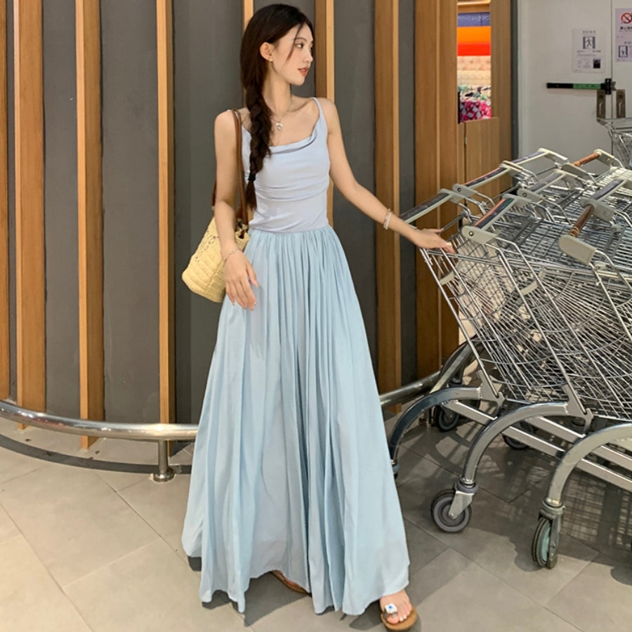 【Dress】カジュアル切り替えワンピース T0653