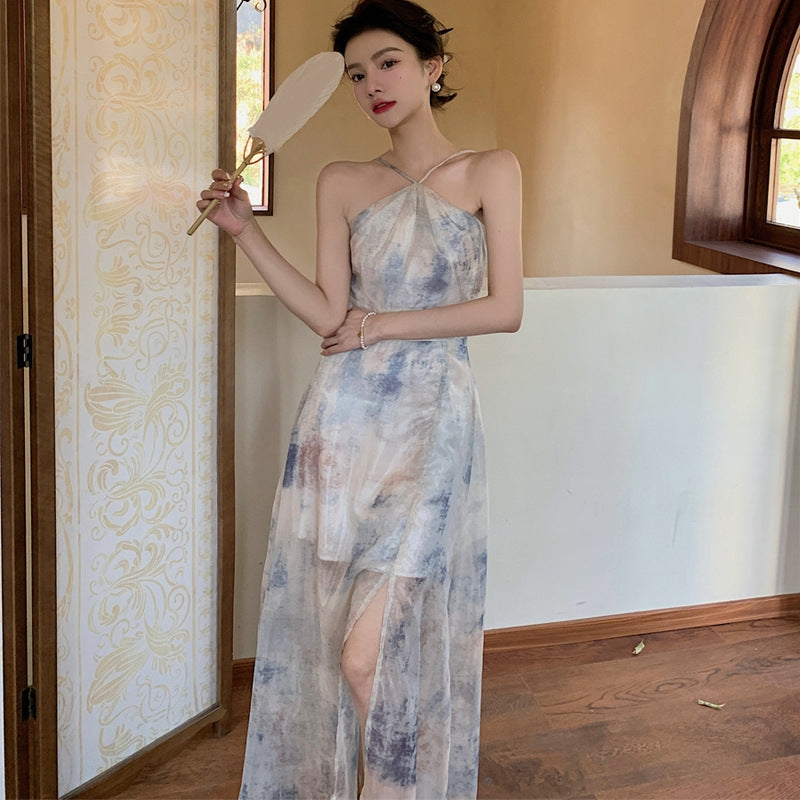【Dress】プリントキャミソールワンピース T0173