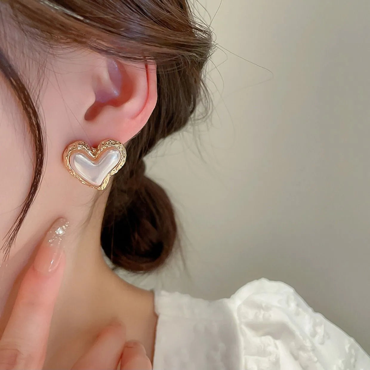【雑貨】ハート柄ピアス T0293
