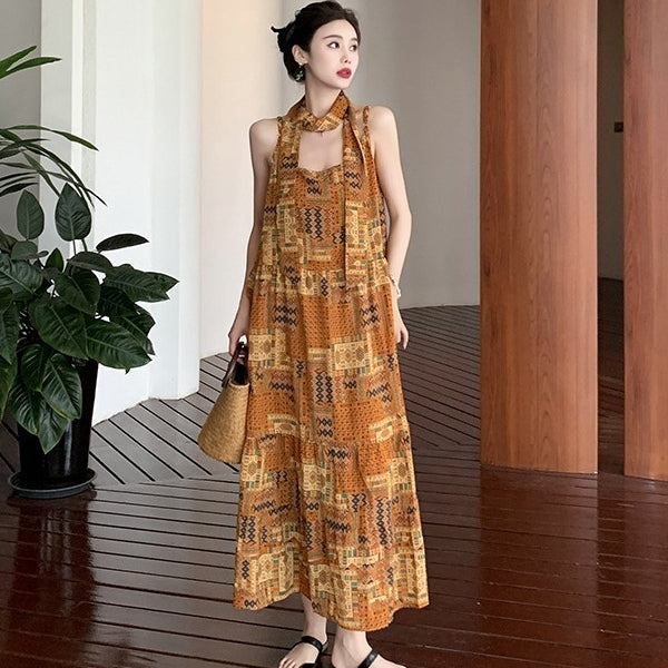 【Dress】着瘦せキャミソールワンピース T0171