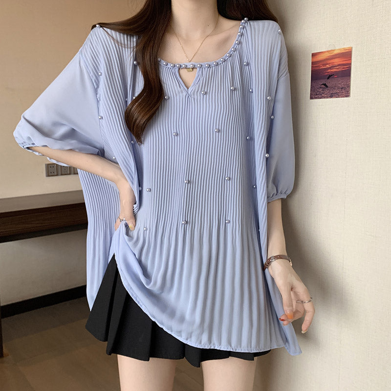 【Tops】ランタンスリーブブラウス T01035
