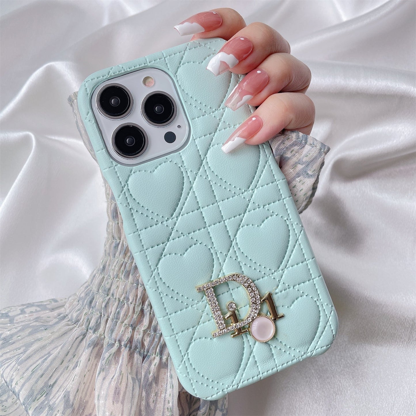 【雑貨】ハート柄スマホケース T0362