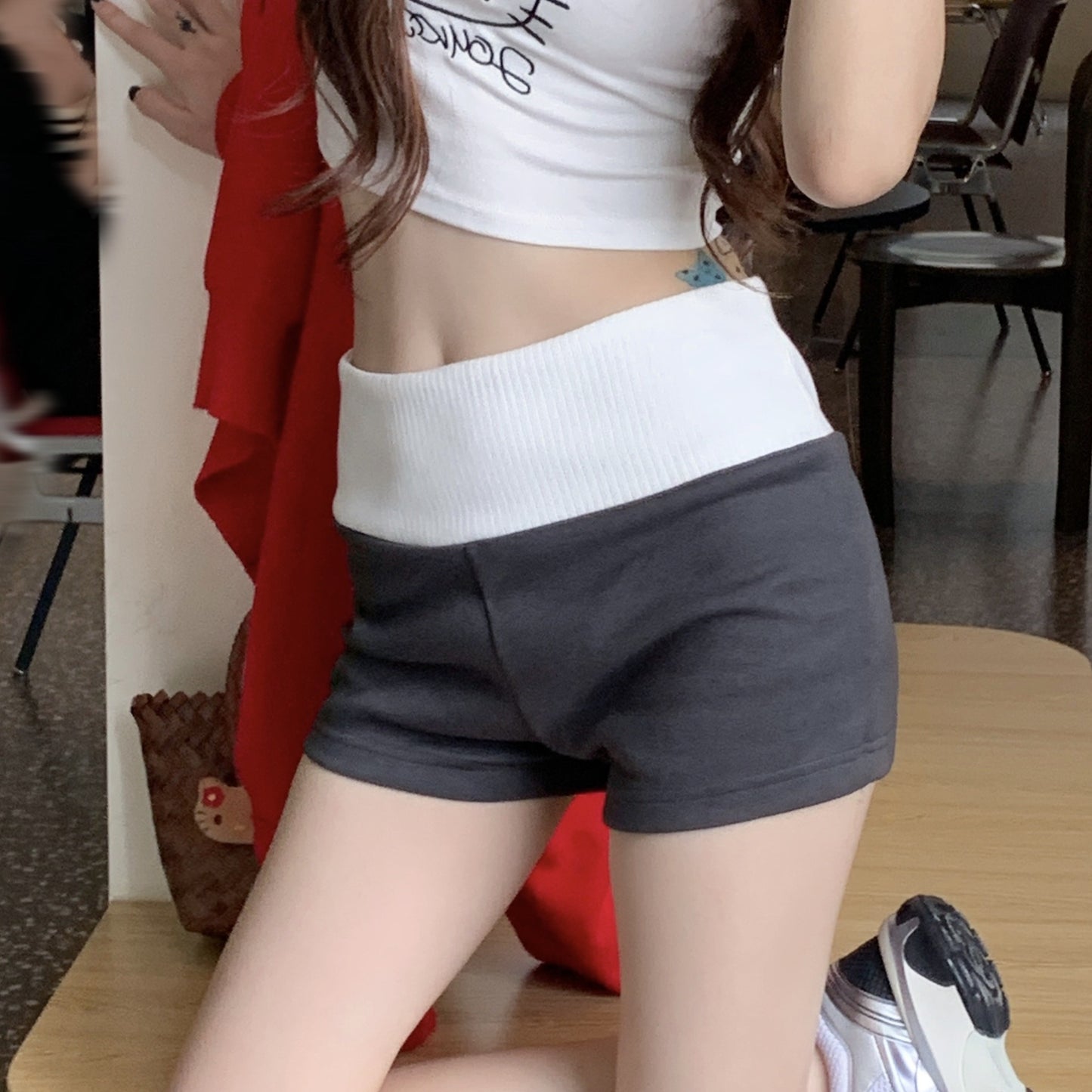 【Bottoms】切り替えデザインショートパンツ T0923