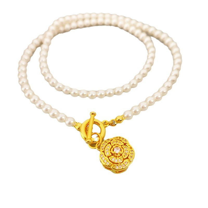 【雑貨】高級感パールネックレス T0775