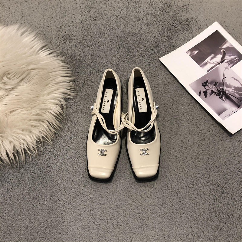 【Shoes】3色展開~チャンキーヒールパンプス T0843