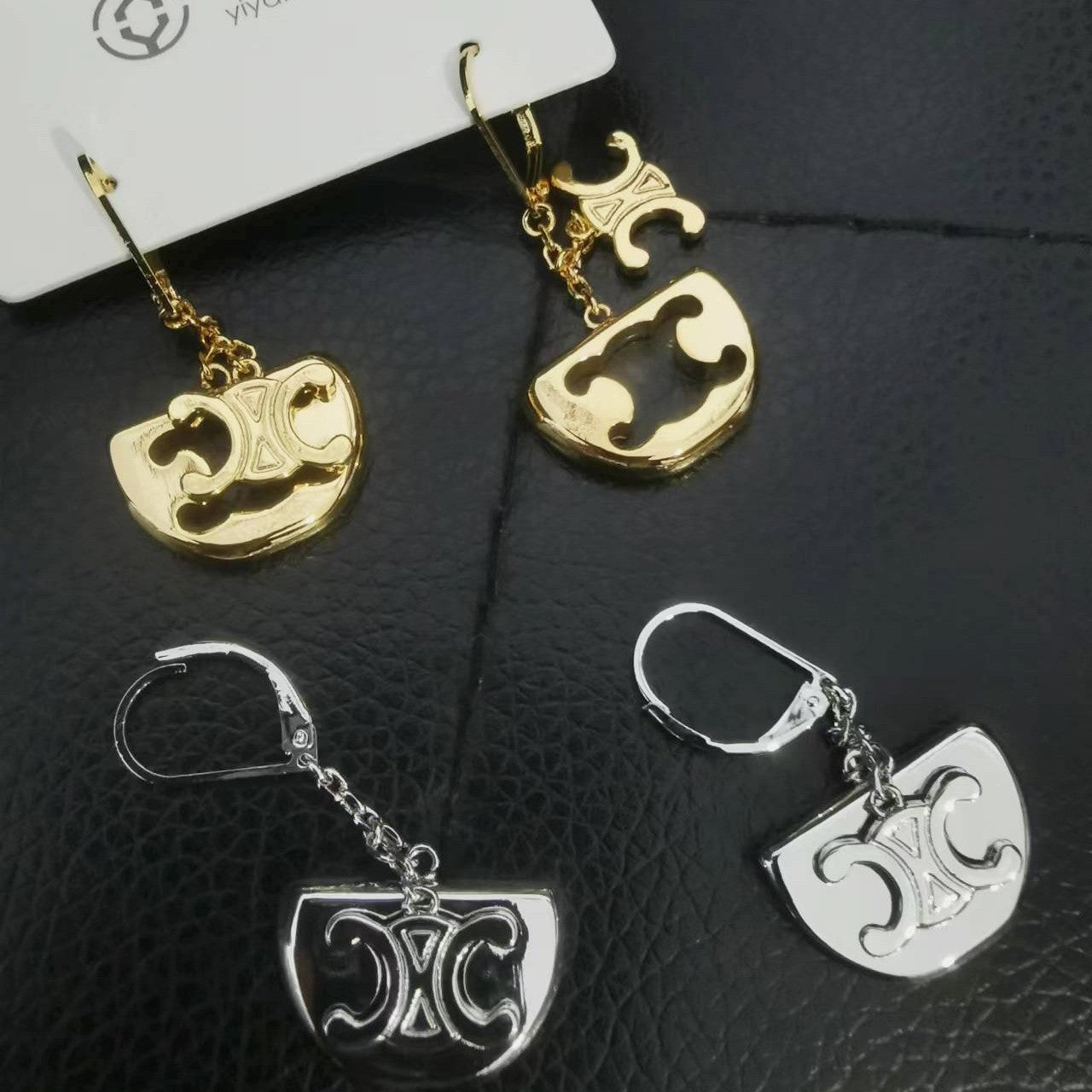 【雑貨】埋め込み型デザインピアス T0748