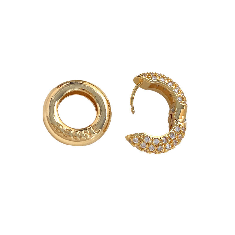 【雑貨】ダブルフープイヤリング T0779