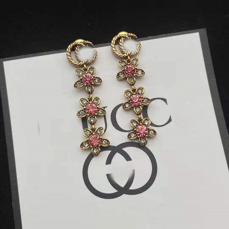 【雑貨】花柄デザインアクセサリー T0787