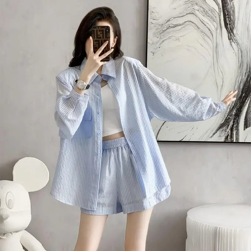 【Set】夏レースボレロ+薄いショートパンツ2点セット T0594