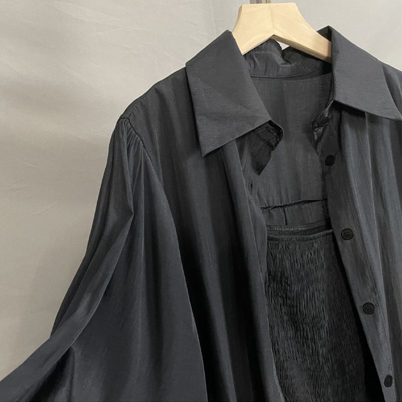 【Set】無地2点セット UVカットシャツ+ロンパース T0618