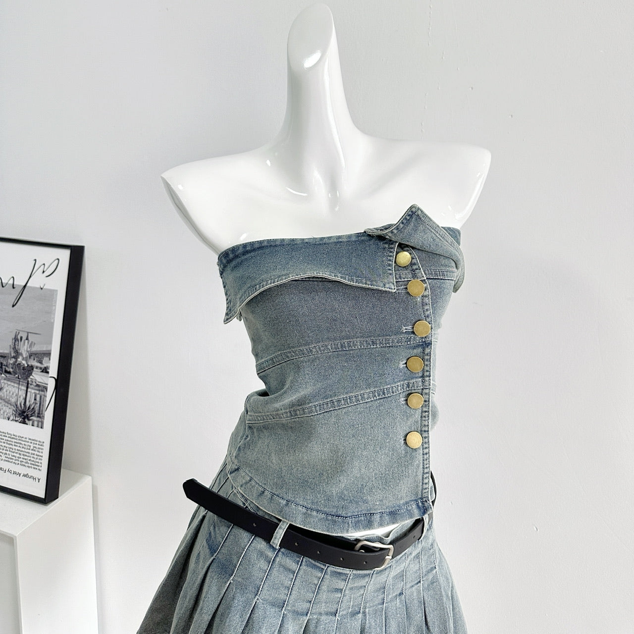 【Set】デニム人気2点セット T0605