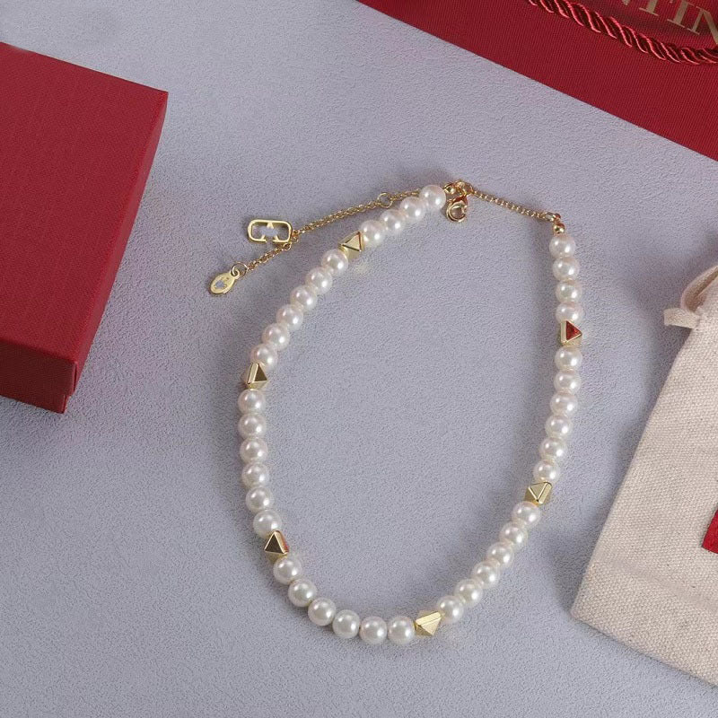 【雑貨】高級感パールデザインネックレス T0784