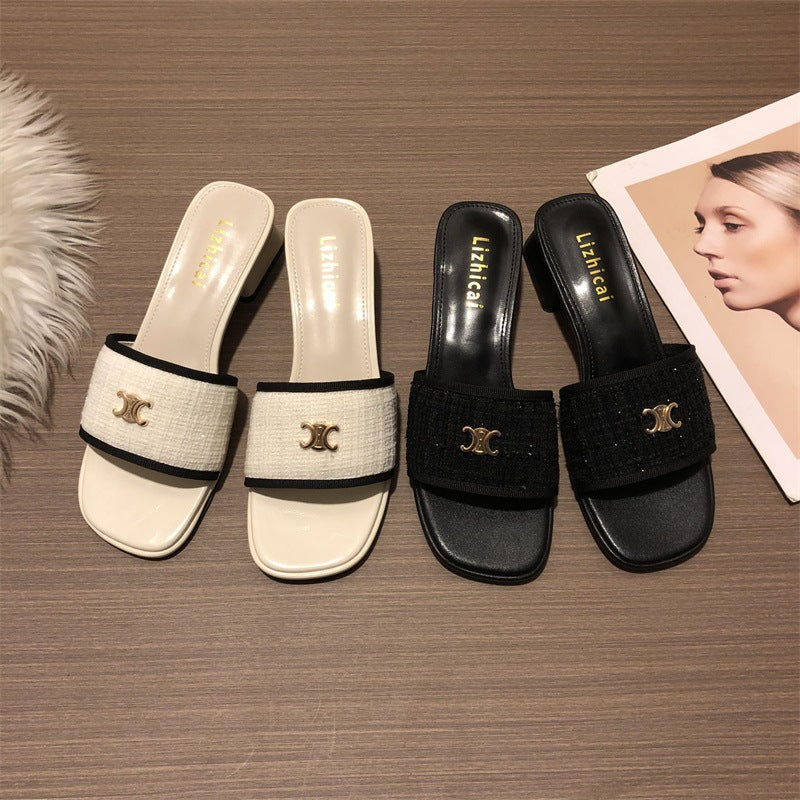 【Shoes】2色選択可サンダルスリッパ T0829