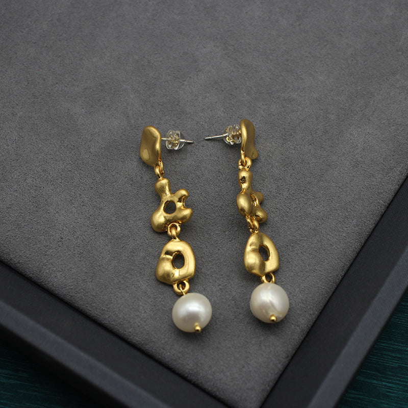 【雑貨】パールデザインイヤリング T0849